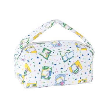 Imagem de Bolsa Térmica Frasqueira Impermeável, 2,78L a 15L, Alças Resistentes, Térmica Quente/Fria, Lisas e Estampadas (Amarela Estampada, 2,78 Litros)