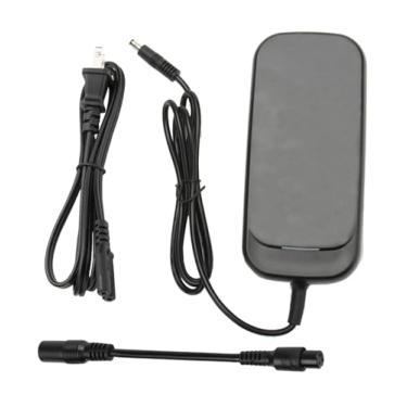 Imagem de Xietongpo Carregador De Substituição 42V 2A Para Bateria Lítio 36V Com Conector Fêmea Mini 3 Pinos 8 Mm E Plugue Macho Cc 1 Pino 5,5 (Preto - 2A, 2.1 + Mm)