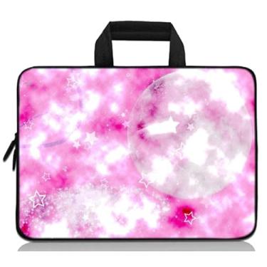 Imagem de RUYIDAY Bolsa para laptop 14 15 15.4 15.4 15,6 polegadas, capa protetora para computador, capa de neoprene macia para transporte para Dell, Lenovo, Toshiba, HP, Chromebook, ASUS, Acer (rosa sonhador)