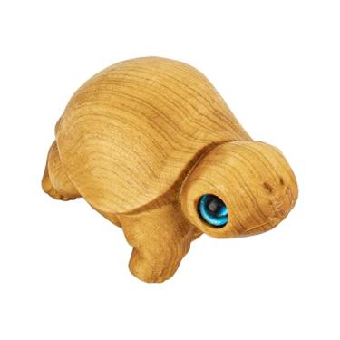 Imagem de Framendino, Mini Wooden Sea Turtle Figurine Wood Small Carved Cute Statues Craft for Home Decor Art Carving Work Gifts
