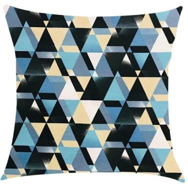 Imagem de Capa de Almofada Impermeável Acqua Linea Evolution Azul 45x45cm - Sua 