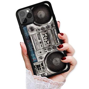 Imagem de for iPhone 12, iPhone 12 Pro, Durable Protective Soft Back Case Phone Cover, HOT12236 Old Boom Box