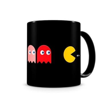 Imagem de Caneca Pac man Retro Preta 330 ml