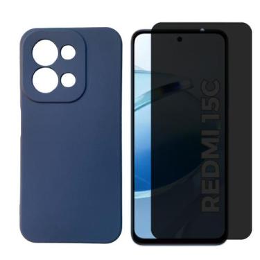 Imagem de Capa + Película Vidro 3D Privativa Para Xiaomi Redmi 15c - Generica, A