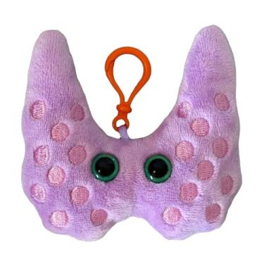 Imagem de GIANTmicrobes Thyroid Plush Keychain, Surgery Recovery Gift, Lupus Gifts, Thyroid Cancer Awareness, Endocrine System, Thyroidectomy, Hypothyroid Gift, Endocrinology Gifts, Bag Charms