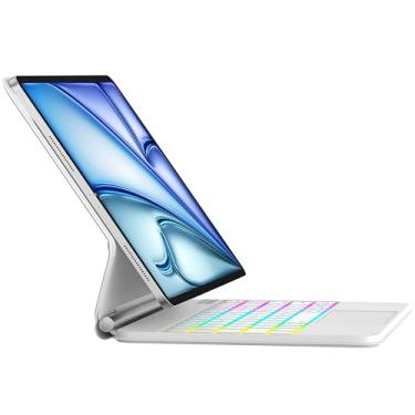 Imagem de Capa Magic Keyboard para iPad Air de 13 polegadas (M2, 2024), iPad Pro 12.9 (6ª/5ª/4ª/3ª geração) - Capa magnética para teclado com trackpad multitoque - Suporte cantilever flutuante - Teclado