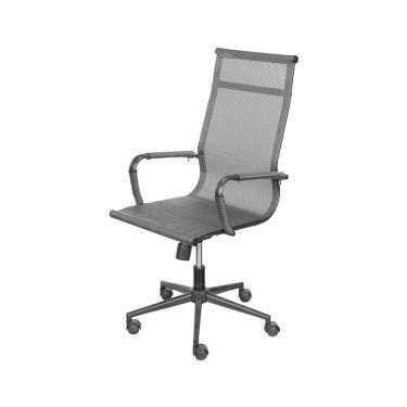 Imagem de Cadeira OR-3303DARK Alta com Tela e Base Rodízio OR Design