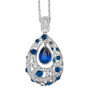 Imagem de Redariti Coleção de colares de pingente feminino – Correntes de liga de ouro e prata com pingentes de cristal, pedra da lua e declaração – Presente elegante para o Dia dos Namorados, aniversário