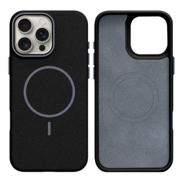 Imagem de Capinha Silicone Textura estilo Couro Para iPhone13 normal - syndee, P