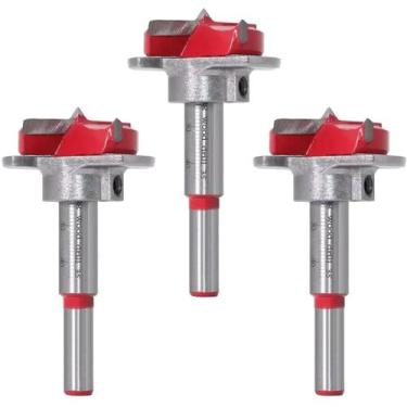 Imagem de Kit 3 Fresa Broca Forstner 35Mm Dobradiça Caneco E Limitador - Dremax
