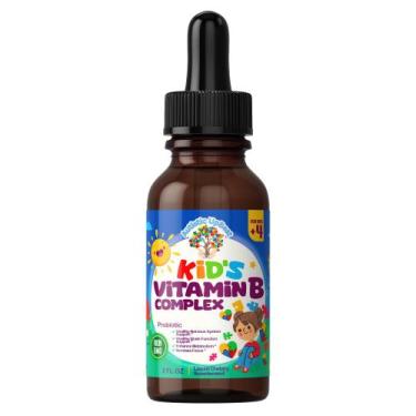 Imagem de Complexo de vitamina B Autistic UpBeat Kids Drops sem sabor 60 ml - Ma
