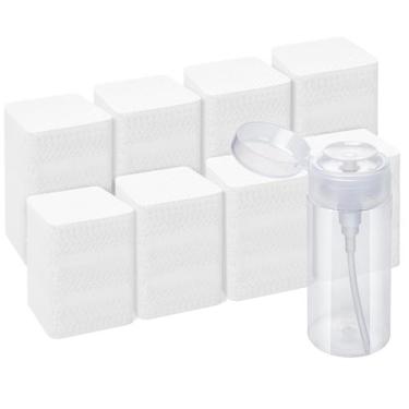 Imagem de Toalhetes de unhas Seonggong Lint Free 1080PCS com dispensador de bomb