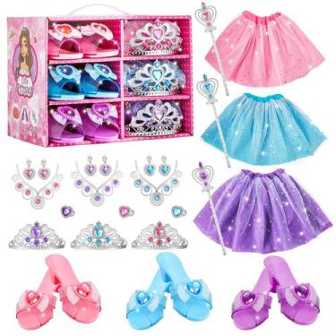 Imagem de Conjunto de roupas Princess ShyLizard para meninas de 4 a 6 anos com v