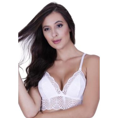 Imagem de Sutiã sem Bojo sem Aro Renda Cropped Alça Fina -c1 SUTIÃ ISIS - Bella 