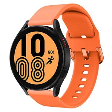 Imagem de Pulseira de Silicone Colorida para Galaxy watch 4 / Watch4 Classic / Watch 3 41mm / Active R500 / Active 2 / Galaxy Watch 42mm / Gear Sport R600 R860 R870 R880 R890 R900 R910 R920 40mm 44mm 45mm 46mm 42mm