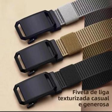 Imagem de Cinto Tático Masculino De Nylon Com Fivela Automática Para Trabalho Ao