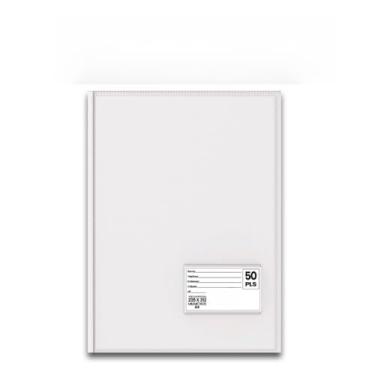 Imagem de Pasta Catálogo Organizadora A4 Com Visor 50 Envelopes Color Documentos Colorida Rosa Bege Pastel(Branco)
