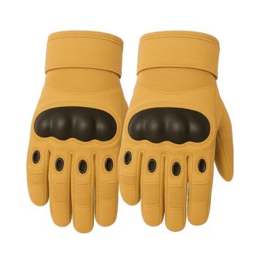 Imagem de Luva Motociclista, Motoqueiro e Motoboy – Proteção Anti-Impacto, com Proteção nas Juntas e Resistente ao Frio. Ideal para Bike e Ciclista, Fecho Ajustável (Areia)