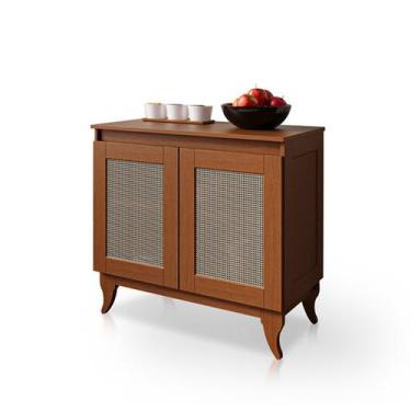 Imagem de Balcão Buffet Aparador 100% Madeira 2 Portas Dalton Castanho - Atraent