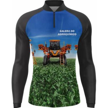 Imagem de Camiseta Masculina Agro Proteção UV50 Manga Longa Agricola Poliéster C