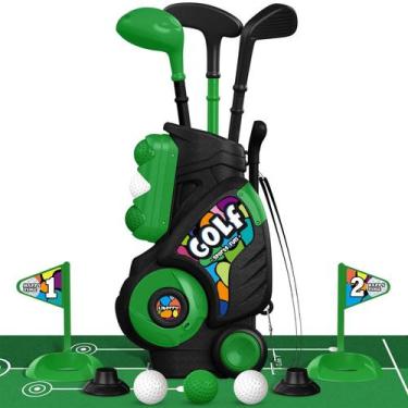 Imagem de Conjunto de golfe infantil Liberry com tapete de golfe, de 2 a 5 anos,