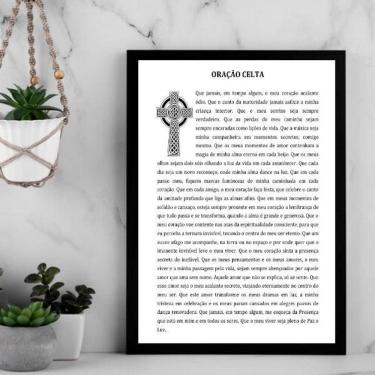 Imagem de Quadro Decorativo Oração Celta 45X34Cm