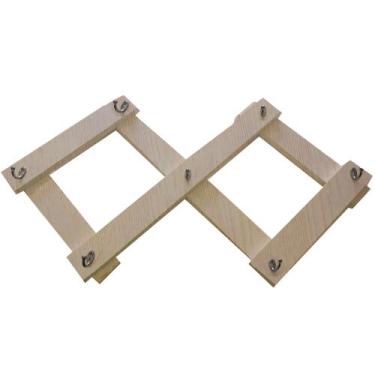 Imagem de Cabideiro de Parede Sanfona Madeirado Em Mdf - Móveis Trovarelli