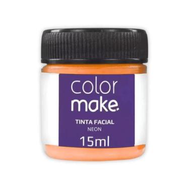 Imagem de Tinta Facial Líquida Laranja Neon - 15ml - Color Make