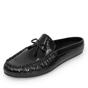 Imagem de Aerosoles Narciso feminino, Couro sintético enrugado preto, 6.5 Wide