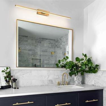 Imagem de Luz de espelho LED banheiro 315° rotação lâmpada de parede ângulo ajustável moderno interior luzes de parede iluminação de imagem metal iluminação de parede para banheiro armário sala de estar