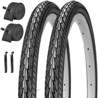 Imagem de SIMEIQI Pneus e tubos de bicicleta de 50 x 4 cm para bicicleta (20 x 1,75, preto)