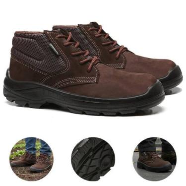 Imagem de Botina De Segurança Dubai BAE Nobuck Bota Proteção Eletricista EPI Bra