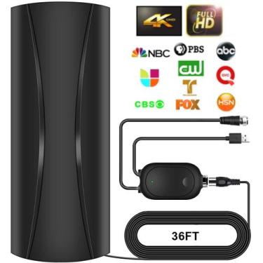 Imagem de Antena de TV digital amplificada Forlovv 2023 de longo alcance 580+km