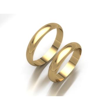 Imagem de Alianças Noivado E Casamento Tradicional18k 4mm E.imediata