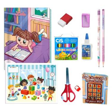 Imagem de Kit Material Escolar Fundamental I Divertido para Meninas - Coleo Tea 
