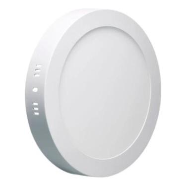 Imagem de Painel Plafon Led 24w Redondo Sobrepor 6500k Branco Frio - Everled