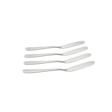 Imagem de Kit Espátula Para Manteiga Qualidade 4 Peças Prateado Inox - Kit 4 Est