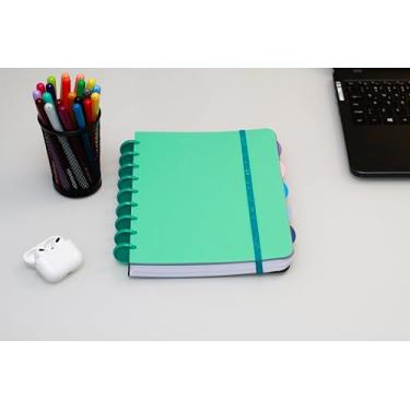 Imagem de Confetti Caderno Smart Médio 140 Fls Com 5 Divisórias Removíveis Pastel Verde