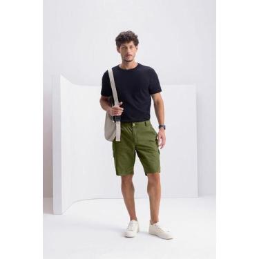 Imagem de Bermuda cargo masculina Essendi 36, Verde médio, 38
