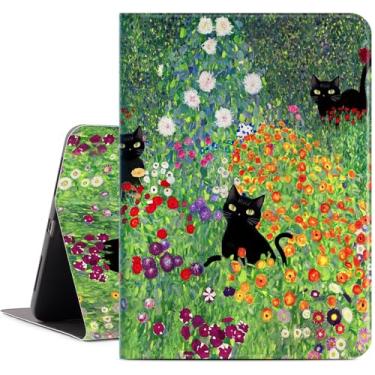 Imagem de Capa para iPad Air de 11 polegadas (M3/M2), iPad Air 5ª/iPad Air 4ª geração de 10,9 polegadas, capa para iPad Pro de 11 polegadas 4ª/3ª/2ª/1ª geração, visão multiangular, suporte ajustável, hibernar