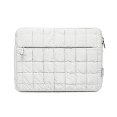 Imagem de canvaslife Bolsa protetora para notebook 360 protegida, capa protetora de 13,3 polegadas, capa acolchoada para laptop Dell, HP, ASUS, Microsoft de 13 polegadas (branca, 33.0 cm/33.8 cm)