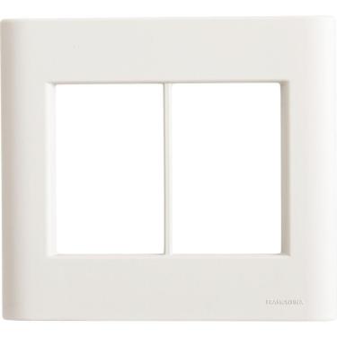 Imagem de Placa 6 Postos 4x4 Tramontina Giz Branca Soft Touch Com Suporte