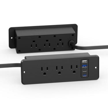 Imagem de Power Strip CCCEI 6 tomadas com porta USB C de 45 W, cabo de 6 pés pre