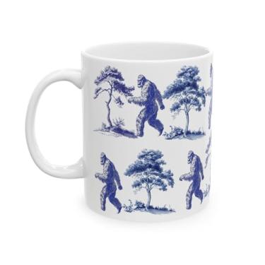 Imagem de Caneca de café French Toile De Jouy Big Foot - Inspirada na caneca de café Toile De Jouy - Presentes engraçados para pés grandes - presentes para mulheres no dia das mães - aniversário - feriado 325