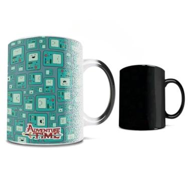 Imagem de Morphing Mugs Adventure Time – BMO – Caneca sensível ao calor de 325 ml – Caneca de chá de café que muda de cor cerâmica – Oficialmente licenciada pela Cartoon Network colecionável