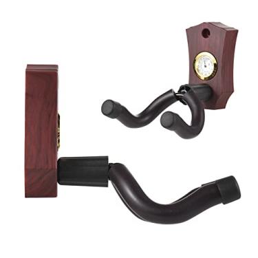 Imagem de LiebeWH Mini Higrômetro, Cabides de Guitarra de Plástico ABS Com Estofamento Macio, Gancho de Guitarra Fácil de Parede para Ukulele Bandolim