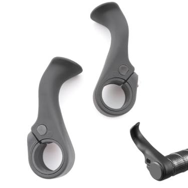 Imagem de Extremidades de barra de bicicleta, 1 par de extremidades de guidão de mountain bike de 2,7 cm, extensor de barra de bicicleta MTB de nylon leve, extremidades de guidão de mountain bike para mountain