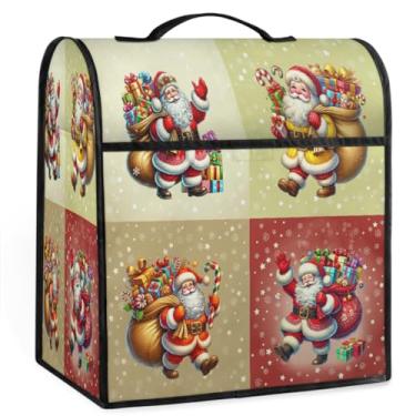 Imagem de Capa de misturador de utensílios de cozinha de Natal com desenho animado de Papai Noel para batedeira de 6 a 8 litros de auxílio de cozinha resistente à poeira capas protetoras de armazenamento capas