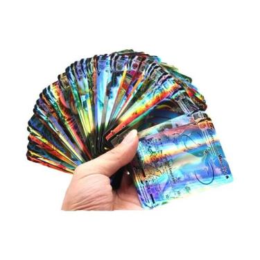 Imagem de Cartas De Jogo Pokémon GX V Mega Brilhantes Para Crianças 100PCS Brinq