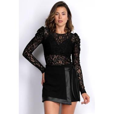 Imagem de Blusa PKS de Renda Preta, G